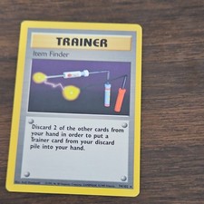 item finder pokemon card value Base Set First Edition #74(Shadowless) Discard 2 other cards from your hand in order to put a Trainer card from your discard pile into your hand. Pokemon TCG Base Set Checklist: