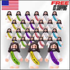 Little Jesus Figures Loves You, Tiny Mini Jesus Figurines in Bulk 100 Pack