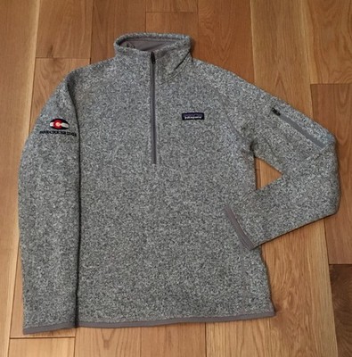 Patagonia Women s Gray Breck 1/4 Zip Better Sweater Fleece Jacket Pullover Small