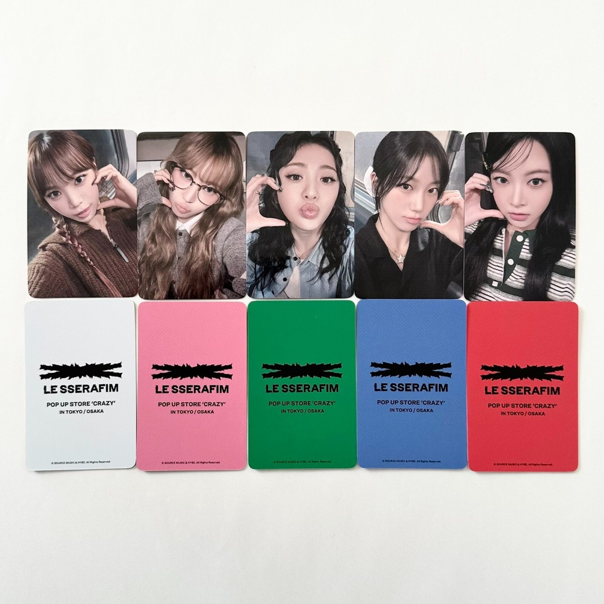 LESSERAFIM 韓国 popup カフェ コースター メンバーコンプ LESSERAFIM 韓国 popup カフェ コースター メンバーコンプ LE