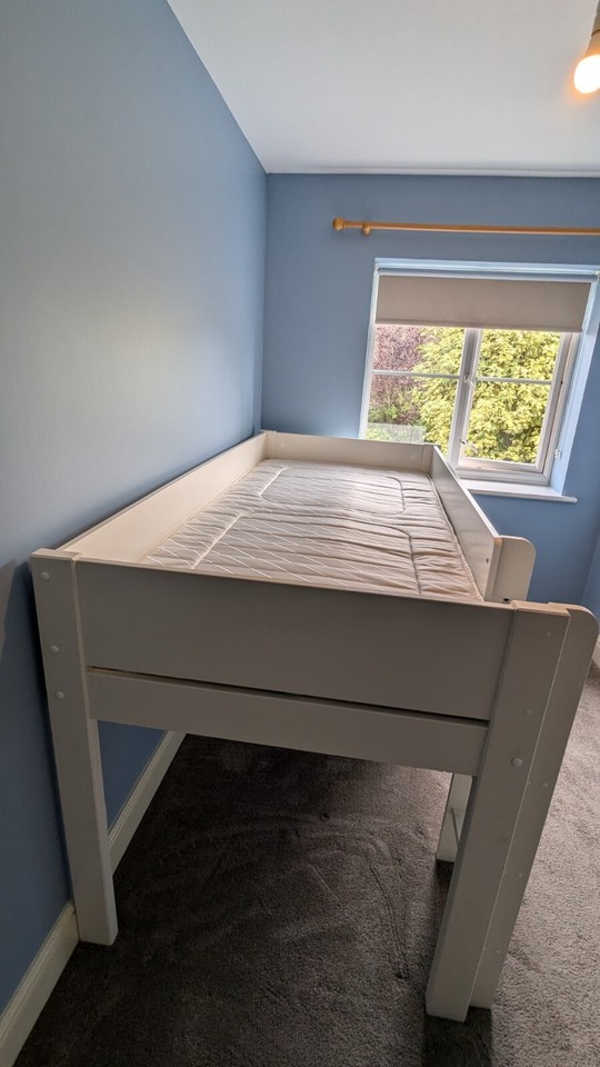 white single bed frame with storage eBay