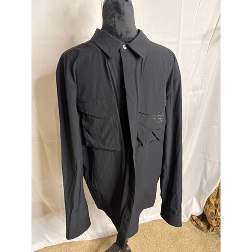 Harley-Davidson Schwarz Performance XL Slim Button Down Hemd Motorrad Freizeit
