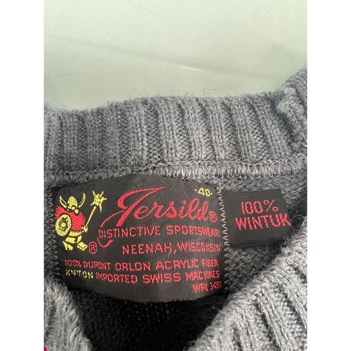 Vintage Jersild Herrenpullover 100 % Wintuk Argyle Pullover Rundhalsausschnitt Gr. 40 kleine S - Bild 3 von 3