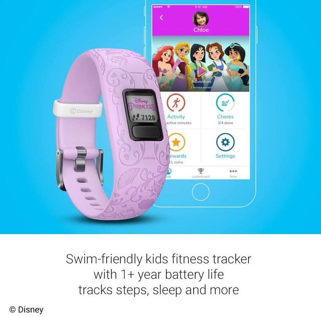 garmin vivofit jr 2 disney princess kids fitness tracker