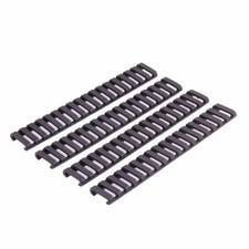 4PCS 7" Ladder BLACK Heat Resistant Weaver Picatinny Rail Cover