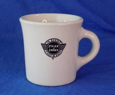 STEAK N SHAKE HEAVY DUTY COFFEE MUG SHENANGO CHINA U.S.A. Vintage 1970's