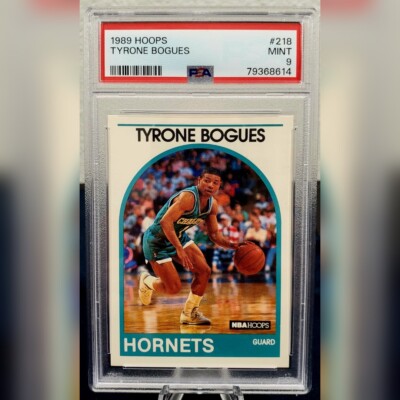 Tyrone "Muggsy" Bogues 1989-90 NBA Hoops #218 Charlotte Hornets PSA 9 ...