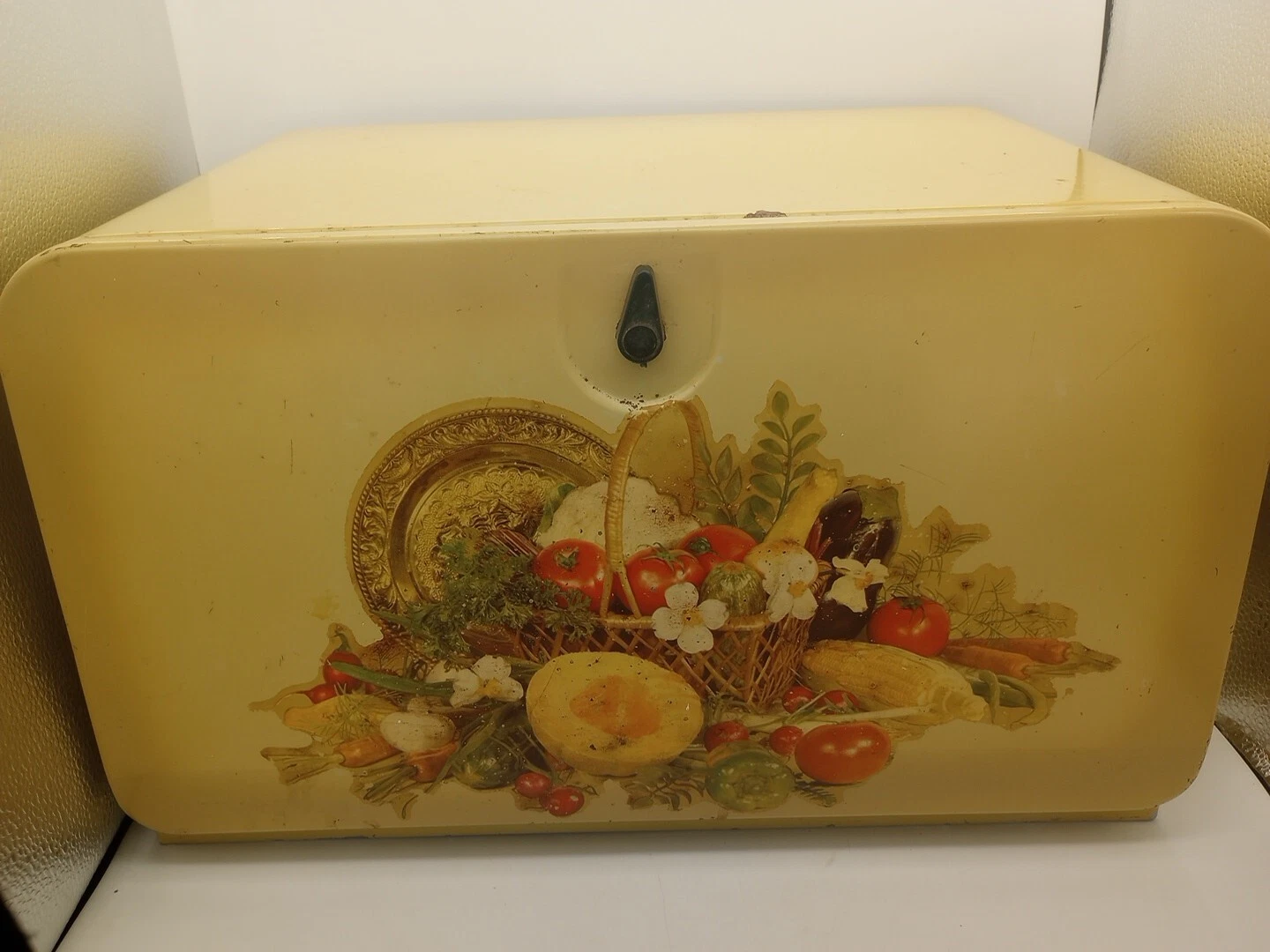 Vintage Tin Pie Safe Bread Box Combo Beauty Set