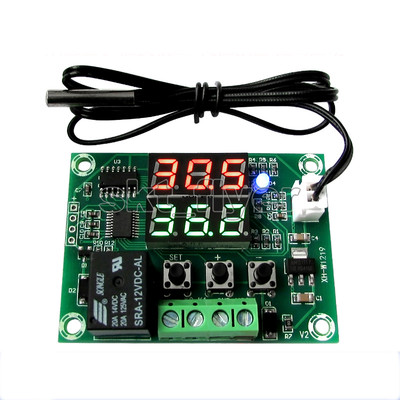 12V LED Double Display Digital Temperature Controller Temp Control Switch
