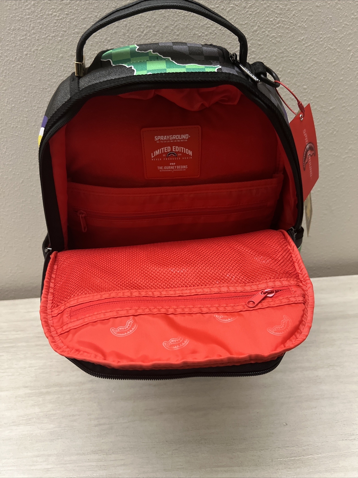 SPRAYGROUND WTF WILD ONE DLXVF BACKPACK FEAR￼LESS BACKPACK 
