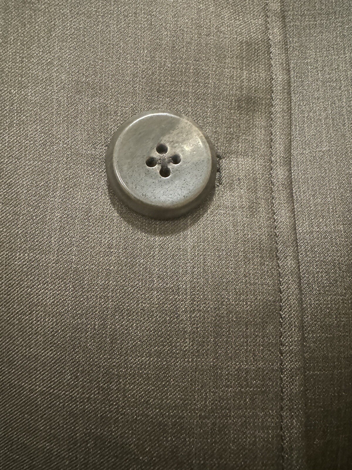 Women’s Jacket Andre Oliver Brown Collarless 3 Bu… - image 4