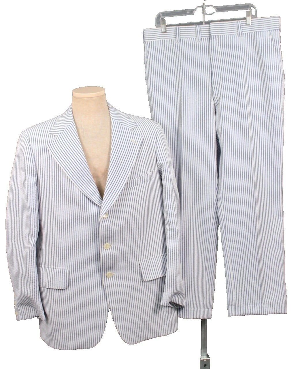 Cotton Blend Regular Size Vintage Suits for Men