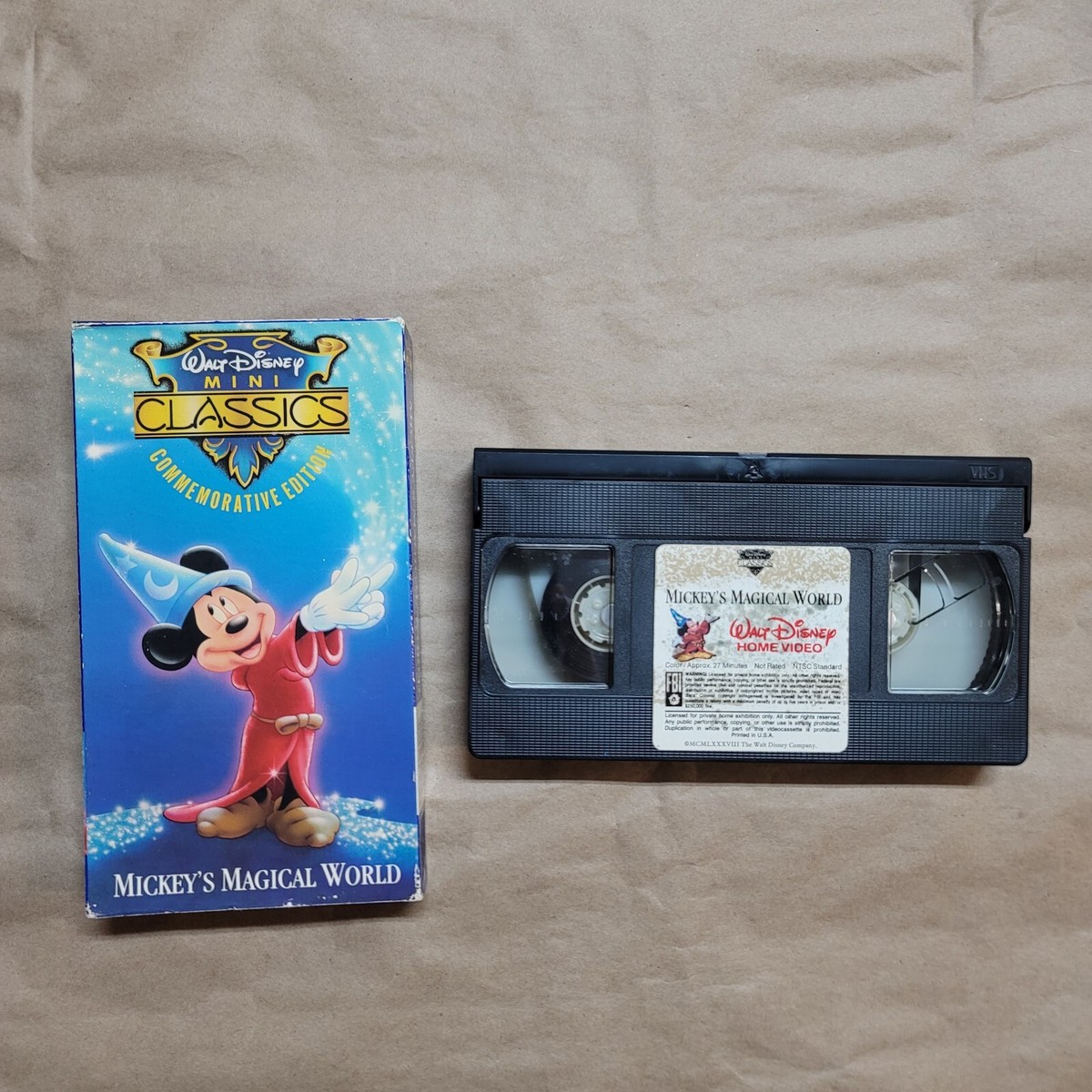 Walt Disney Mini Classics Mickeys Magical World (VHS 1991
