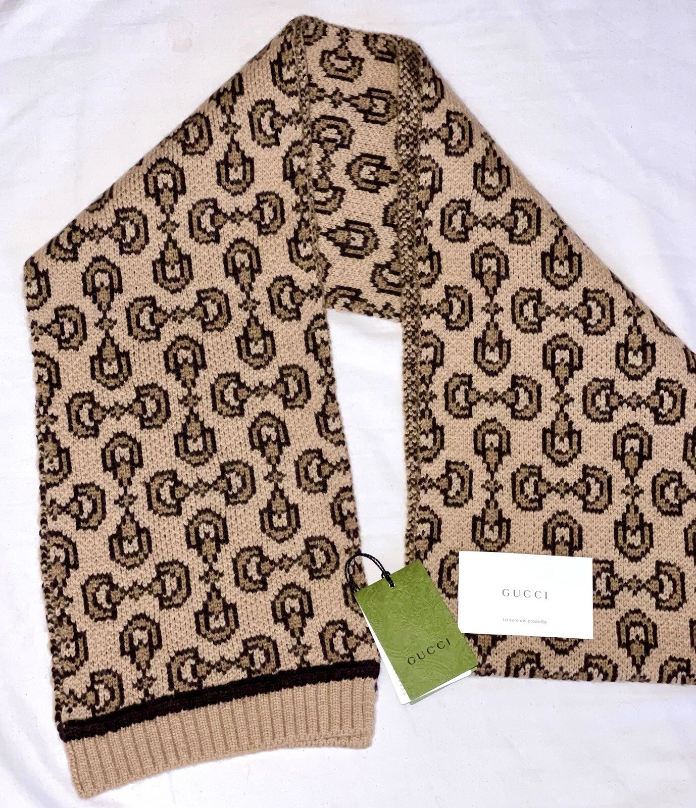 Écharpe Gucci Horsebit cachemire mélange