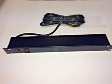 19" Rack Mounted Power Strip Hammond 1583H6A1BKRA