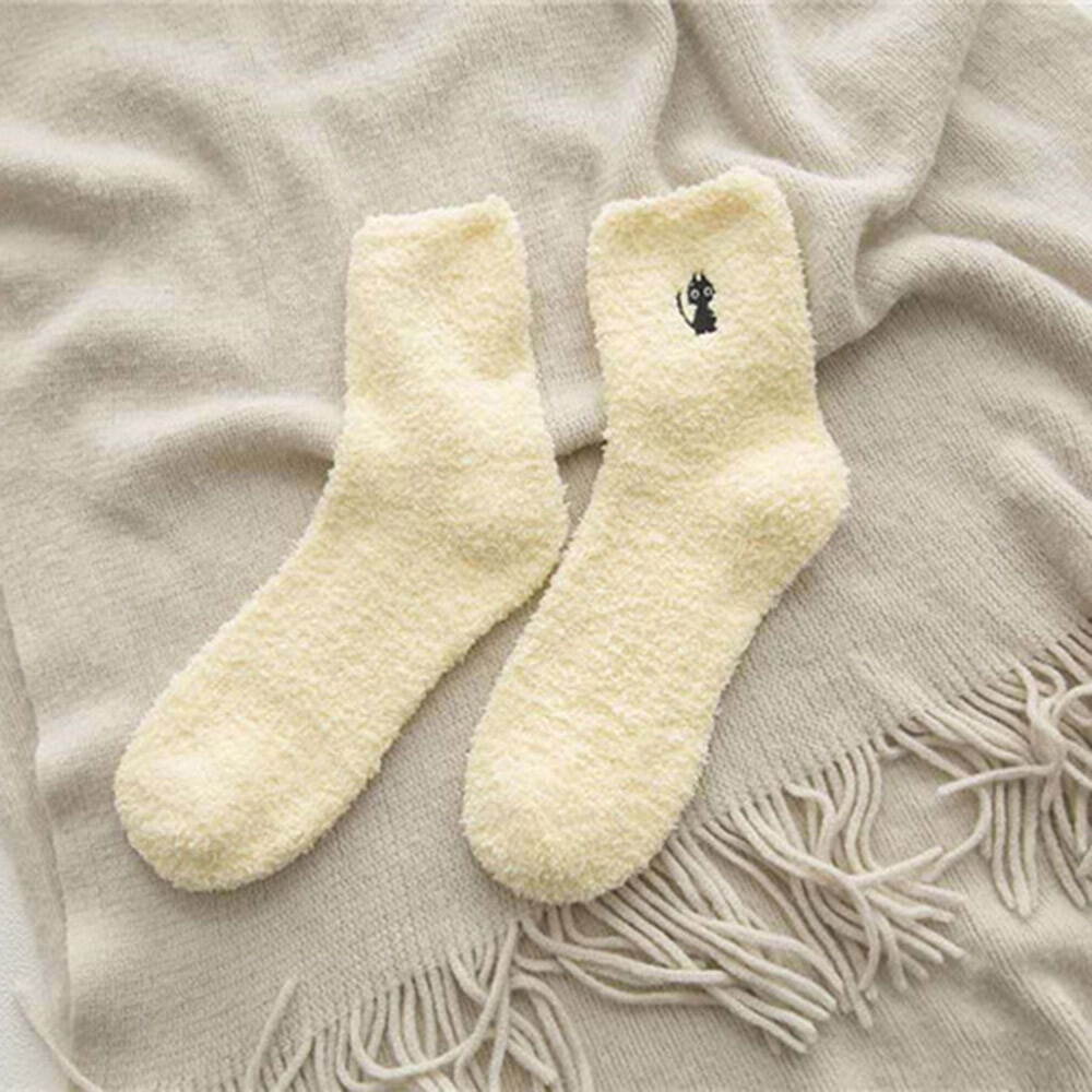 SAOLA Chaussettes De Sommeil Unisexes Pour La Maison Chaussettes De Sol En Éponge ~