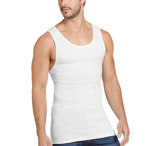 Men's 100% Cotton Vest Classic Slim Fit Summer Undershirt Tank Tops Pack of 1/2 - Picture 7 of 10