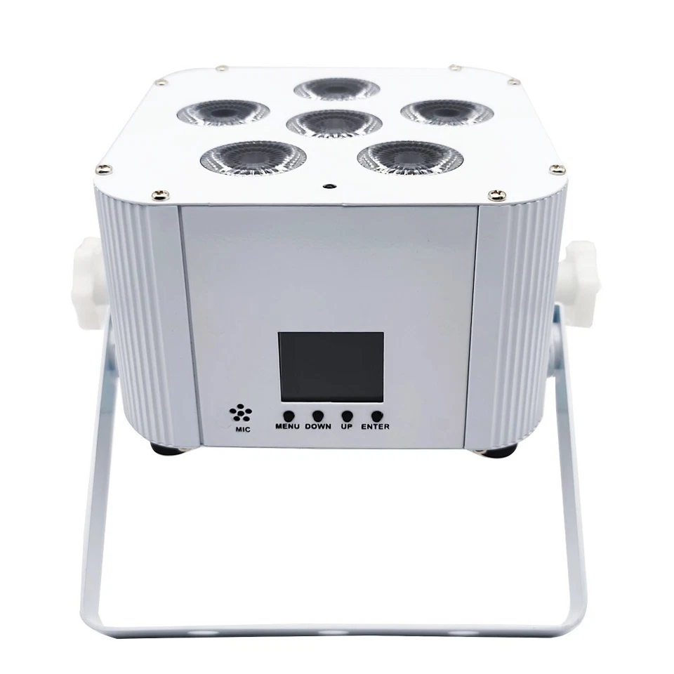 DJ Uplight Wireless DMX 6x18W Battery Powered LED Stage Par light for Party Bar - Image 3 of 4