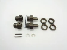 NEW ROVAN ALUMINUM FRONT & REAR HEX HUB KIT 24mm HPI BAJA KING MOTOR BUGGY