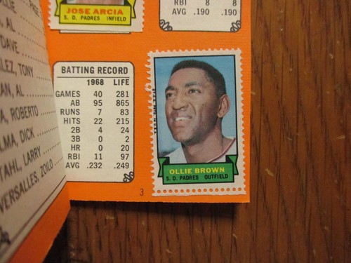 San Diego PADRES 1969 Topps Stamp Album(Com/ROBERTO PENA/ZOILO VERSALLES/J ARCIA - Picture 6 of 10
