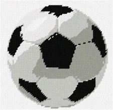 Soccer Ball Needlepoint Kit or Canvas