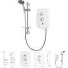 Triton T80 Thermostatic Electric Shower Easi Fit Rotary 8.5/9.5/10.5kW White NEW