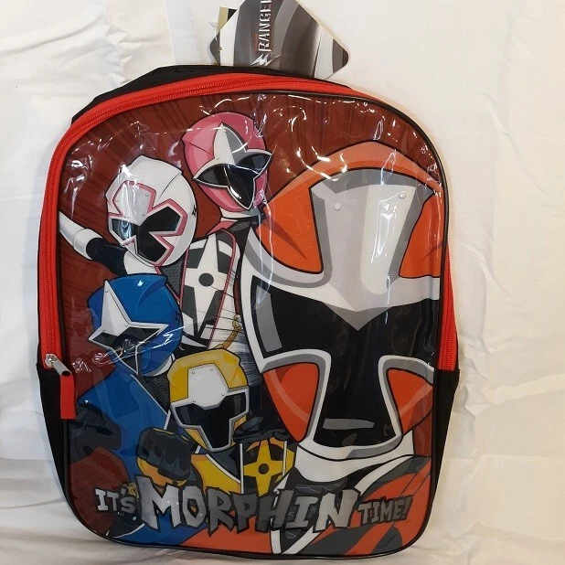 Power Rangers Backpack NEW Full Size Canvas Book Bag NWT Ninja Steel Backpack - Image 4 of 4