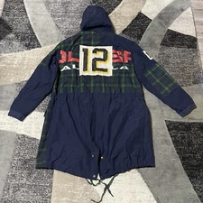 Polo Sport Jacket Ralph Lauren Men Medium Tartan Plaid #12 STADIUM Alpine Ski