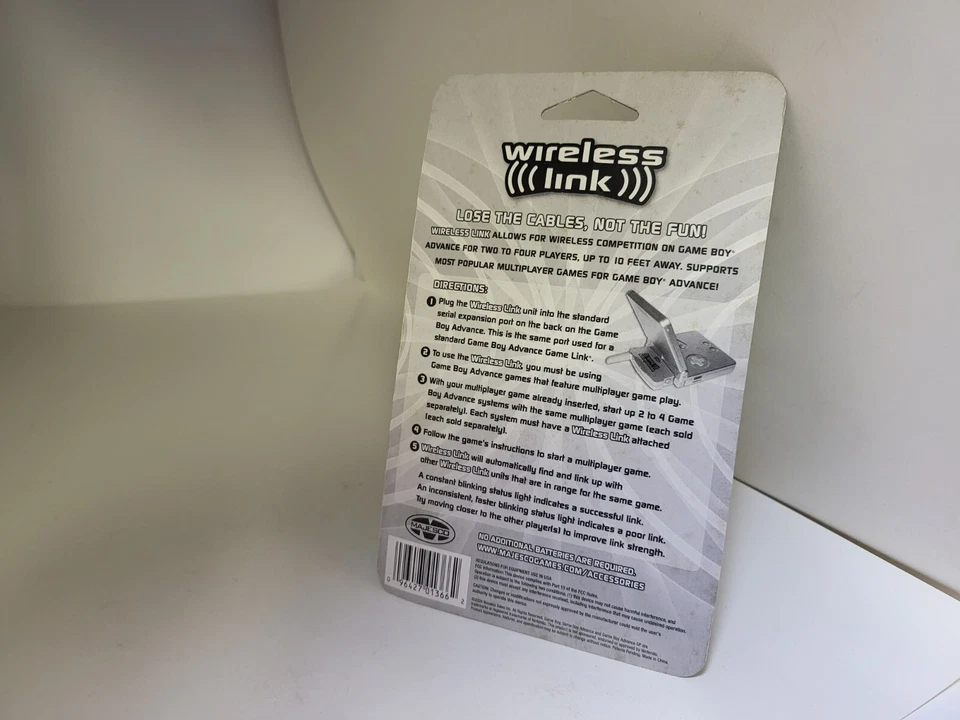 NUEVO Adaptador de enlace inalámbrico para GBA GameBoy Advance Majesco 2004 sellado de fábrica Foto 2 de 4