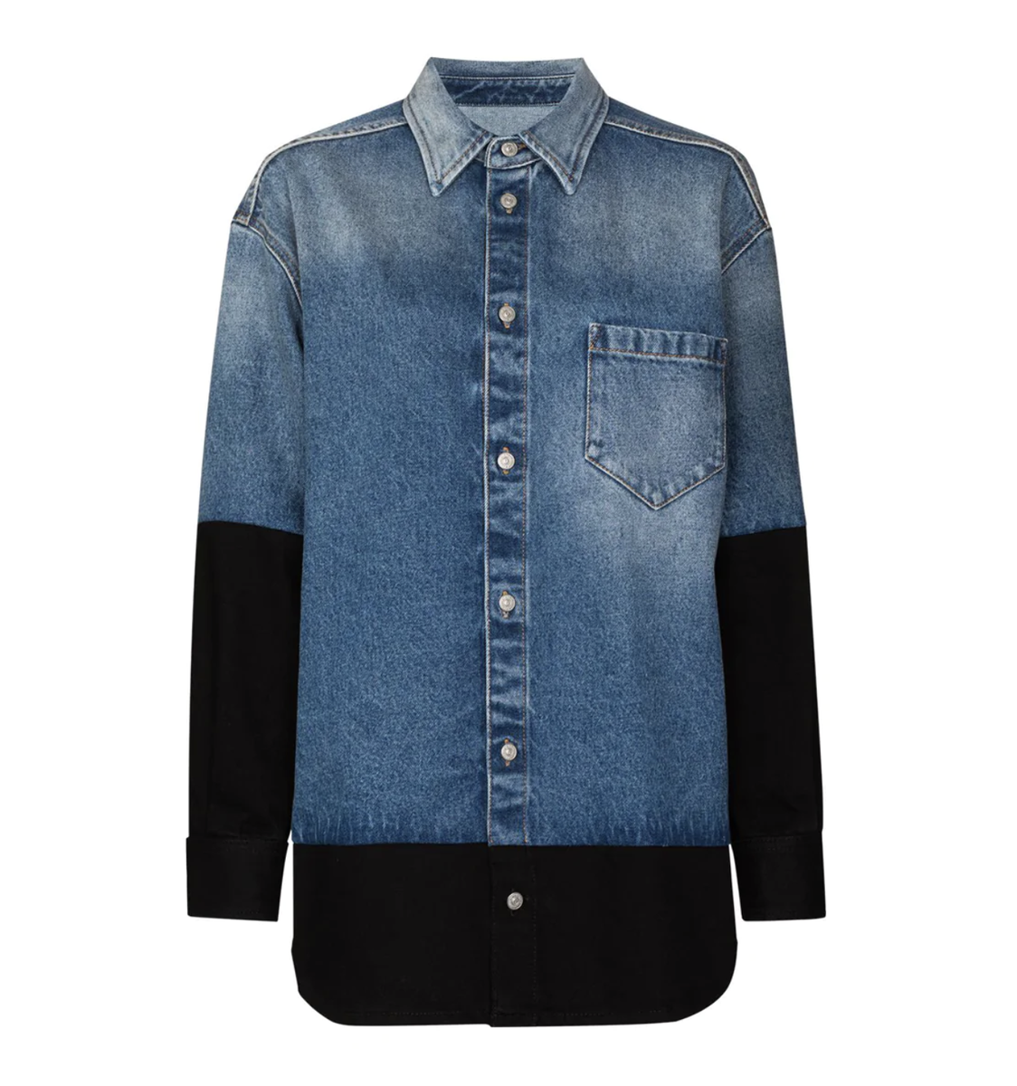 MM6 MAISON MARGIELA 国内買付 DENIM×STRIPEDWOOL SPORTSJACKET MM6 Maison Margiela Sportsjacket | italist