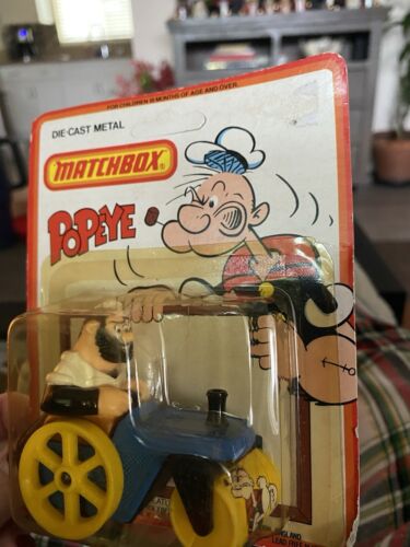 Matchbox 1980 Popeye CS-14 Bluto's Road Roller Blue - Picture 3 of 7