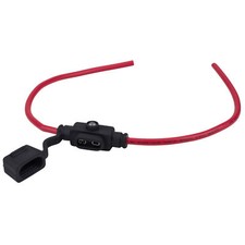 In-line Mini Blade ATM 12 AWG Fuse Holder with LED 150mm x 2