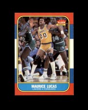 1986-87 Fleer #66 Maurice Lucas MINT Lakers break 3