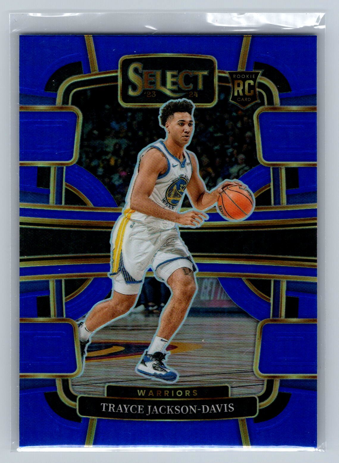 2023-24 Panini Select Trayce Jackson-Davis #84 Blue Prizms Golden State Warriors