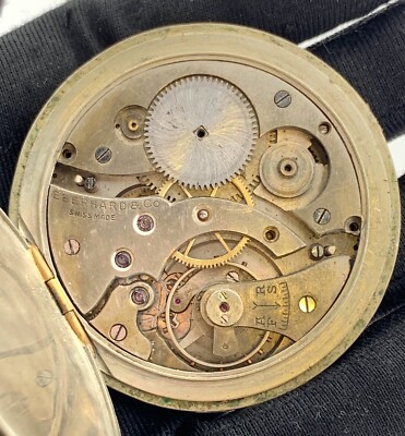 Eberhard & Co. Vintage 50,3 MM Taschenuhr Defekt Für Teile