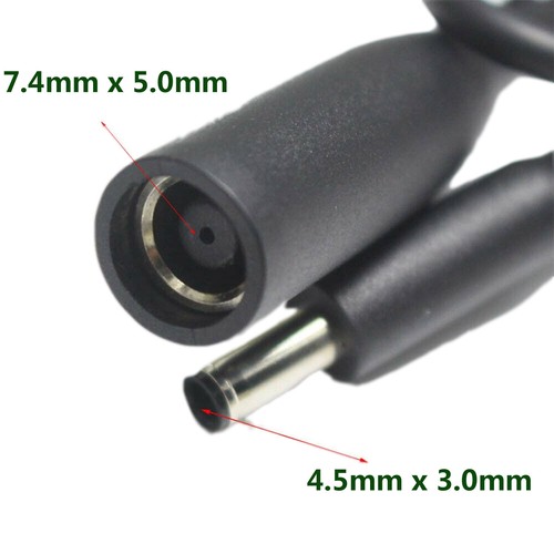 DC Power Adapter 4.5 x 3.0mm Male to 7.4mm x 5.0mm Female Laptop Resistor Cable - Picture 3 of 8