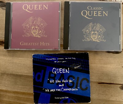3 CD Queen Lot - Classic - Greatest Hits - Rare DefJam Rick Ruben Single