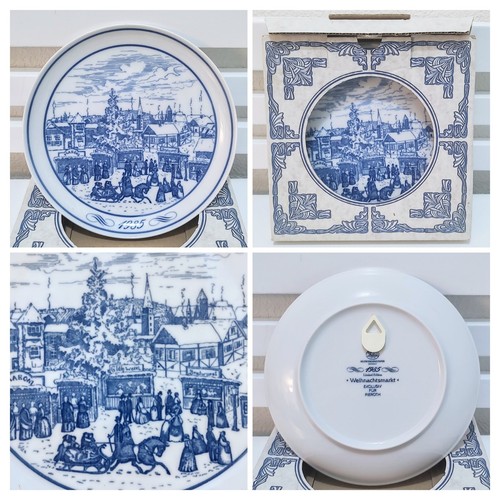 Placa Christmasmarkt Hutschenreuther Alemania 1985 edición limitada con percha #02 - Imagen 7 de 12