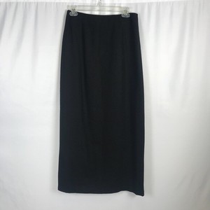 EDDIE-BAUER-Maxi-Wool-Viscose-Skirt-Womens-6-Black