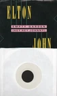 UNPLAYED Elton John Empty Garden (Hey Hey Johnny) 7"Test Pressing Lennon Tribute
