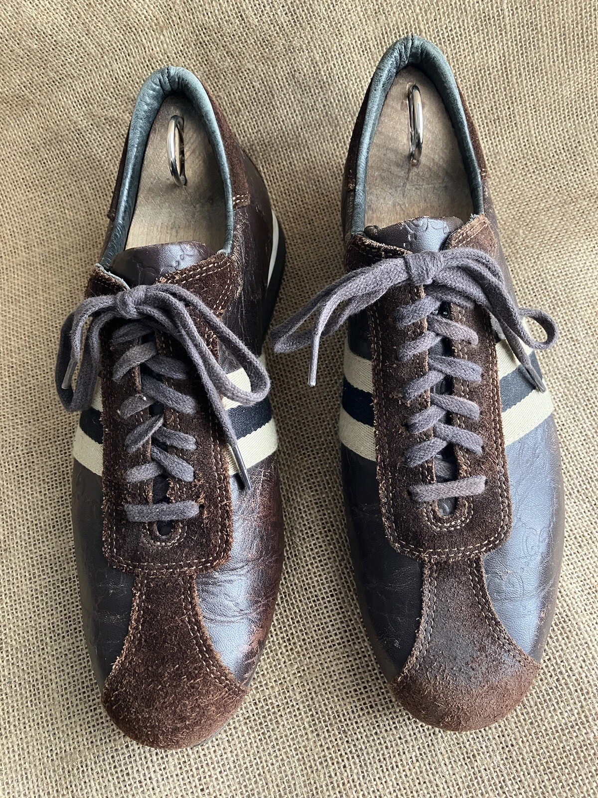 Baskets Gucci GG Guccissima en cuir marron taille US 9    EU 42
