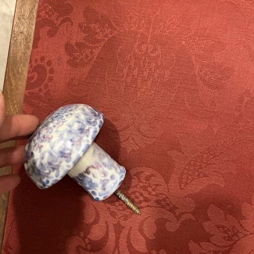 "VINTAGE" CENTRE / FRONT DOOR KNOB 10cm - PULL \ HANDLE - VICTORIAN STYLE Blue - Picture 10 of 10