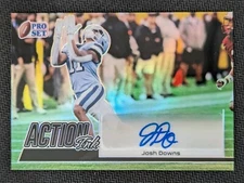 Josh Downs ACTION Ink Autograph Auto SSP #ed 7/20! 2022 Leaf Pro Set! Colts!