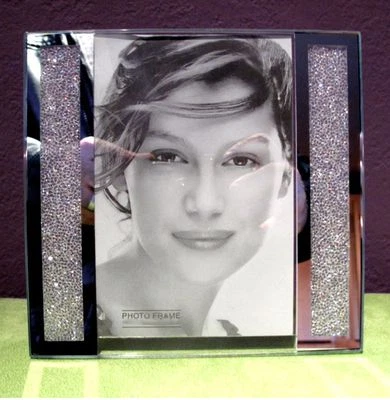Made with Swarovski Crystal Filled Picture Frame for 5" x 7" Photo Size New!