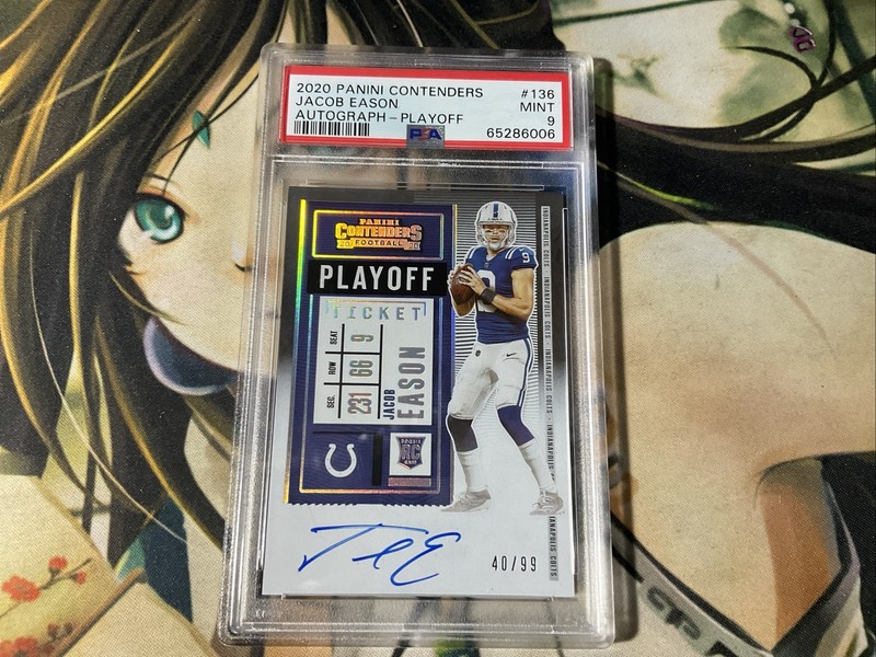 2020 JACOB EASON Panini Contenders AUTO ROOKIE RC PSA 9 /40/99