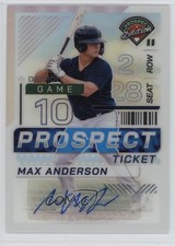 2024 Panini Prospect Edition Silver Prizm Signatures Max Anderson #49 Auto 0ui8