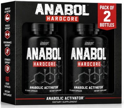Nutrex Research Anabol Hardcore Anabolic Activator 60 Liqui-Caps Pack of 2