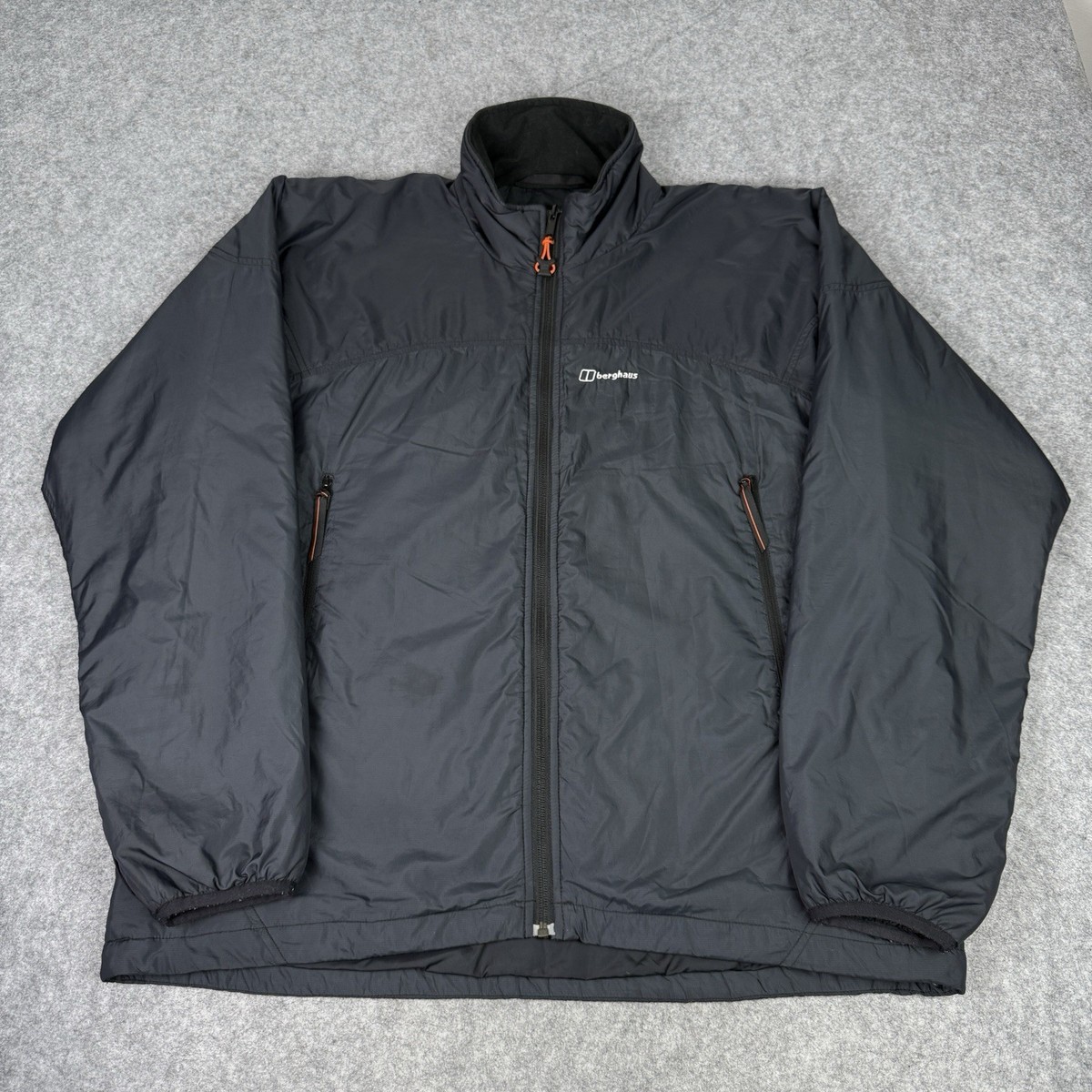 Berghaus Jacket Mens XL Black Hydroloft Elite Full Zip Primaloft