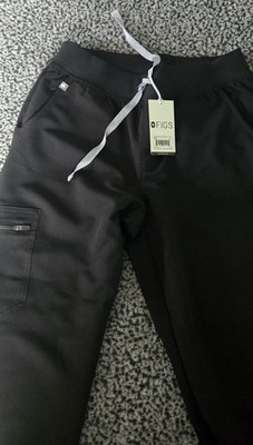 FIGS Women Scrub Pants SR Black Zamora Jogger W18SW2005