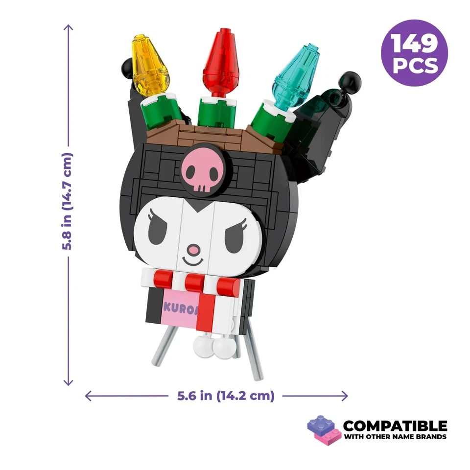Kuromi Decoration Christmas Building Set BRICKCRAFT Hello Kitty 2025 *READ* - Image 2 of 2